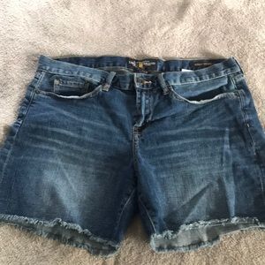 Blue jean shorts
